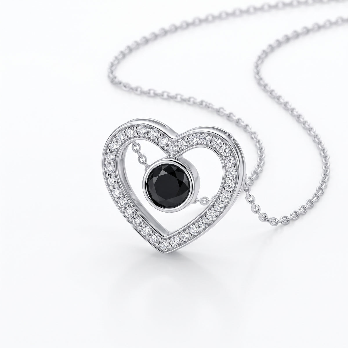 Collana a Cuore con Pietra