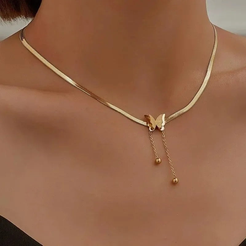 Collana con Farfalla Oro